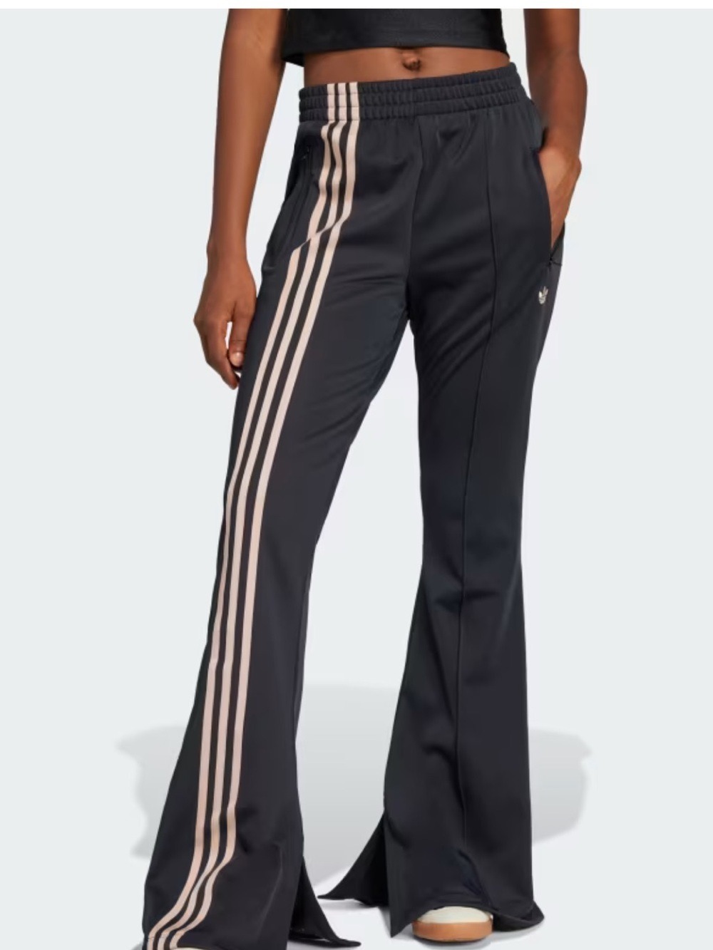 Adidas 3 Stripe Firebird Flare Track Pants - Picture 3 of 10